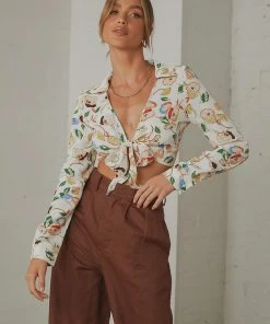 Peppermayo Exclusive Sahara Tie Top - Floral New & Most Loved