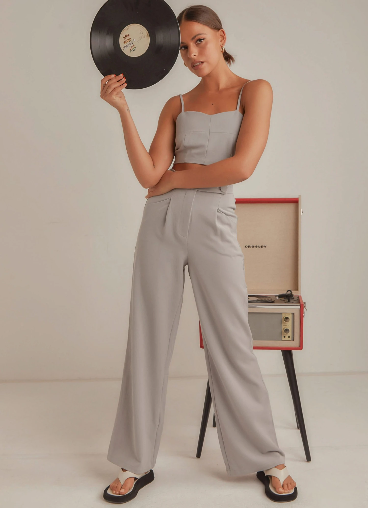 4th & Reckless Vivian Trouser - Chambray New & Most Loved 2 4th & Reckless Vivian Trouser - Chambray New & Most Loved