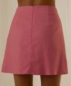 Peppermayo Exclusive New & Most Loved Rooftop Drinks Mini Skirt - Pink - Pre-Order