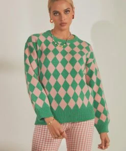 Peppermayo Main Event Sweater - Green New & Most Loved