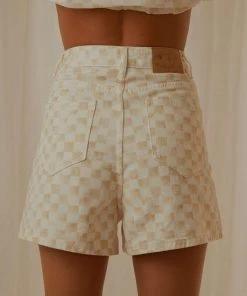 Cools Club Jean Short - Sand Checker New & Most Loved 11 Cools Club Jean Short - Sand Checker New & Most Loved
