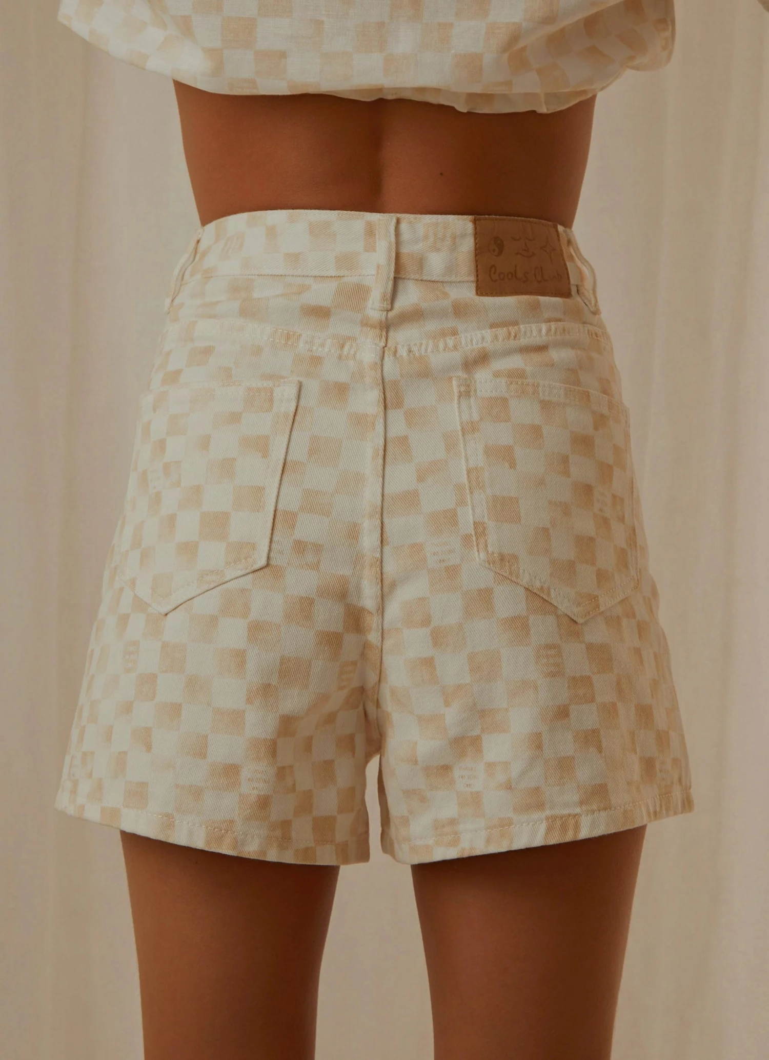 Cools Club Jean Short - Sand Checker New & Most Loved 6 Cools Club Jean Short - Sand Checker New & Most Loved