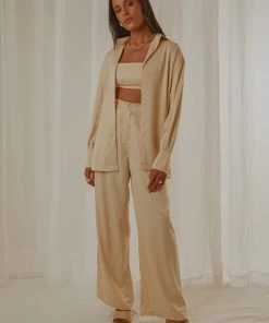 Peppermayo Exclusive Monet Oversized Shirt - Ivory New & Most Loved