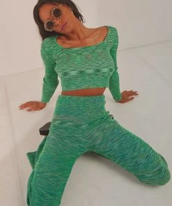 Peppermayo Wake Up Long Sleeve Top - Green New & Most Loved