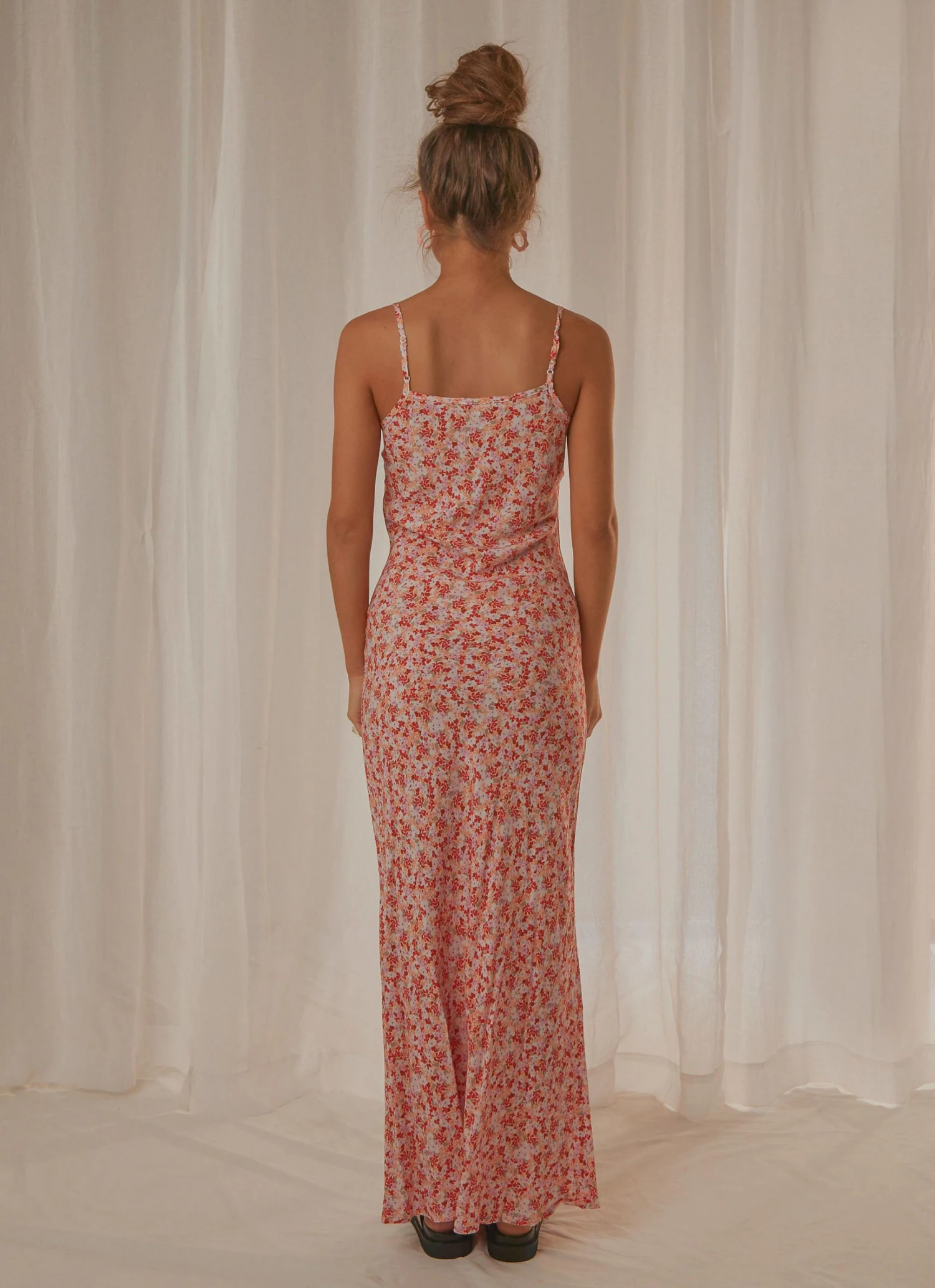 Cools Club Slip Midi Dress - Micro Floral New & Most Loved 5 Cools Club Slip Midi Dress - Micro Floral New & Most Loved