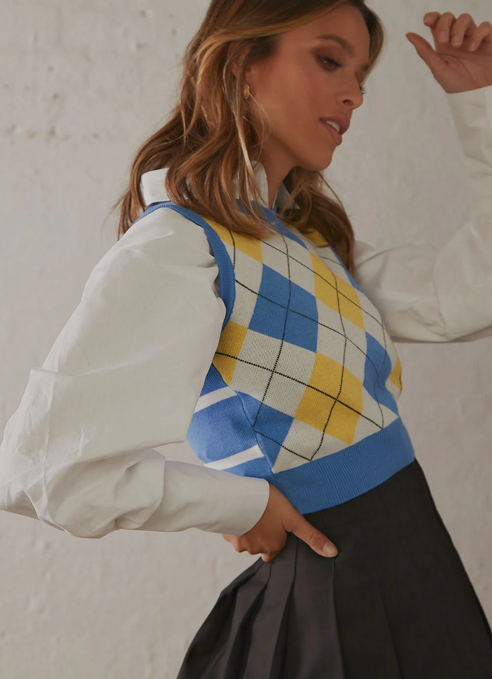 Peppermayo Canteen Knit Vest - Blue New & Most Loved 3 Peppermayo Canteen Knit Vest - Blue New & Most Loved