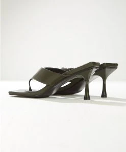 4th & Reckless Josephine Heel - Dark Green PU
