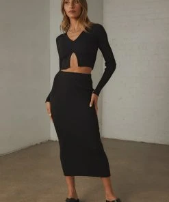 Peppermayo Deja Vu Knit Top - Black New & Most Loved 7 Peppermayo Deja Vu Knit Top - Black New & Most Loved