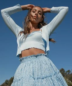 Peppermayo Total Muse Knit Crop Set - Blue New & Most Loved 9 Peppermayo Total Muse Knit Crop Set - Blue New & Most Loved