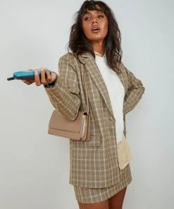 4th & Reckless Chance Blazer - Beige Check