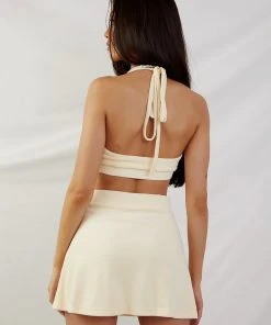 Peppermayo Exclusive Positano Terry Crop - Yellow