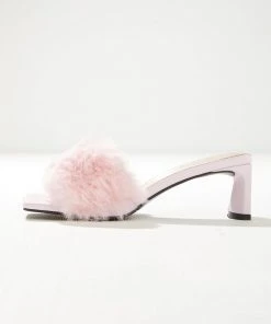 Cult Avenue City Limits Fluffy Heel - Baby Pink New & Most Loved