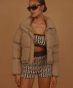 Nude Lucy New & Most Loved Topher Puffer Jacket - Carob