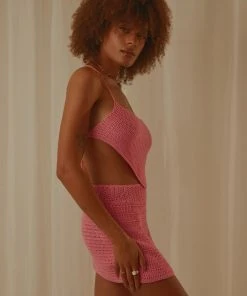 Peppermayo Exclusive New & Most Loved Cancun Crochet Halter Top - Pink 10 Peppermayo Exclusive New & Most Loved Cancun Crochet Halter Top - Pink