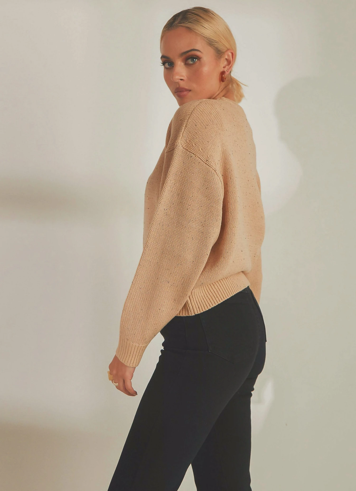 Nude Lucy Lennon Speckle Knit - Honey Speckle 5 Nude Lucy Lennon Speckle Knit - Honey Speckle