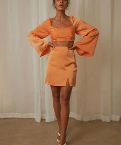 Peppermayo Raise The Bar Crop - Orange 7 Peppermayo Raise The Bar Crop - Orange