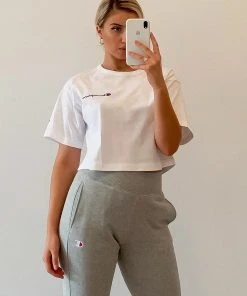 Champion Heritage Crop Tee - White New & Most Loved