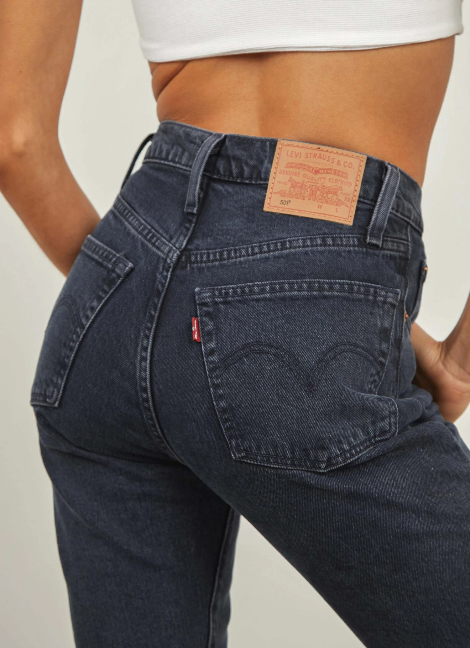 Levi's New & Most Loved 501 Crop Jeans - Deep Dark 2 Levi's New & Most Loved 501 Crop Jeans - Deep Dark