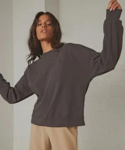 Abrand A Oversized Sweater - Black Fade New & Most Loved