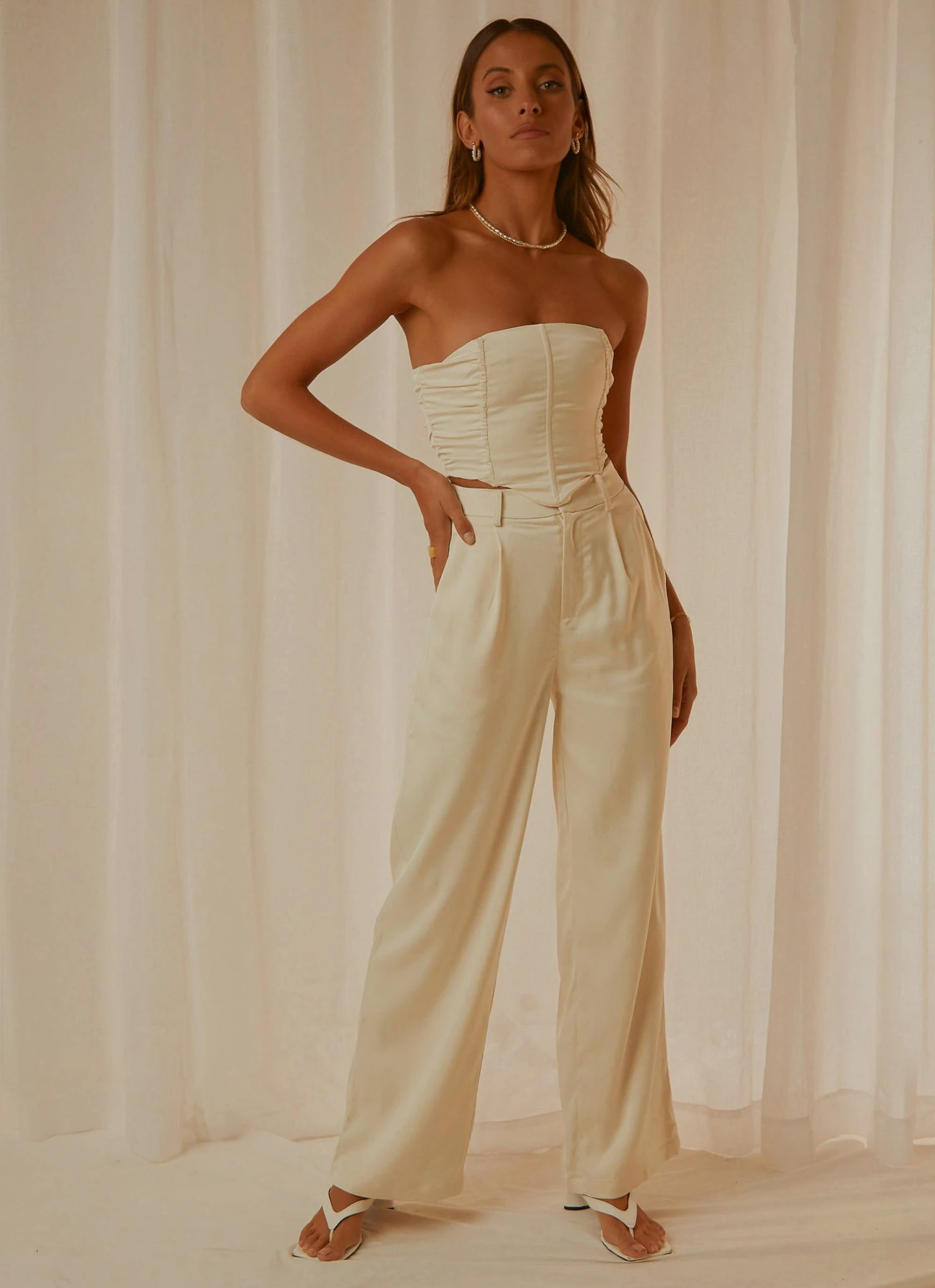 Peppermayo Exclusive Time To Dream Bustier Top - Ivory 3 Peppermayo Exclusive Time To Dream Bustier Top - Ivory