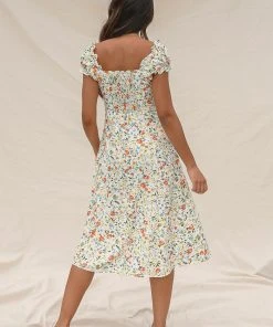 Peppermayo New Dresses Vue Midi Dress - White