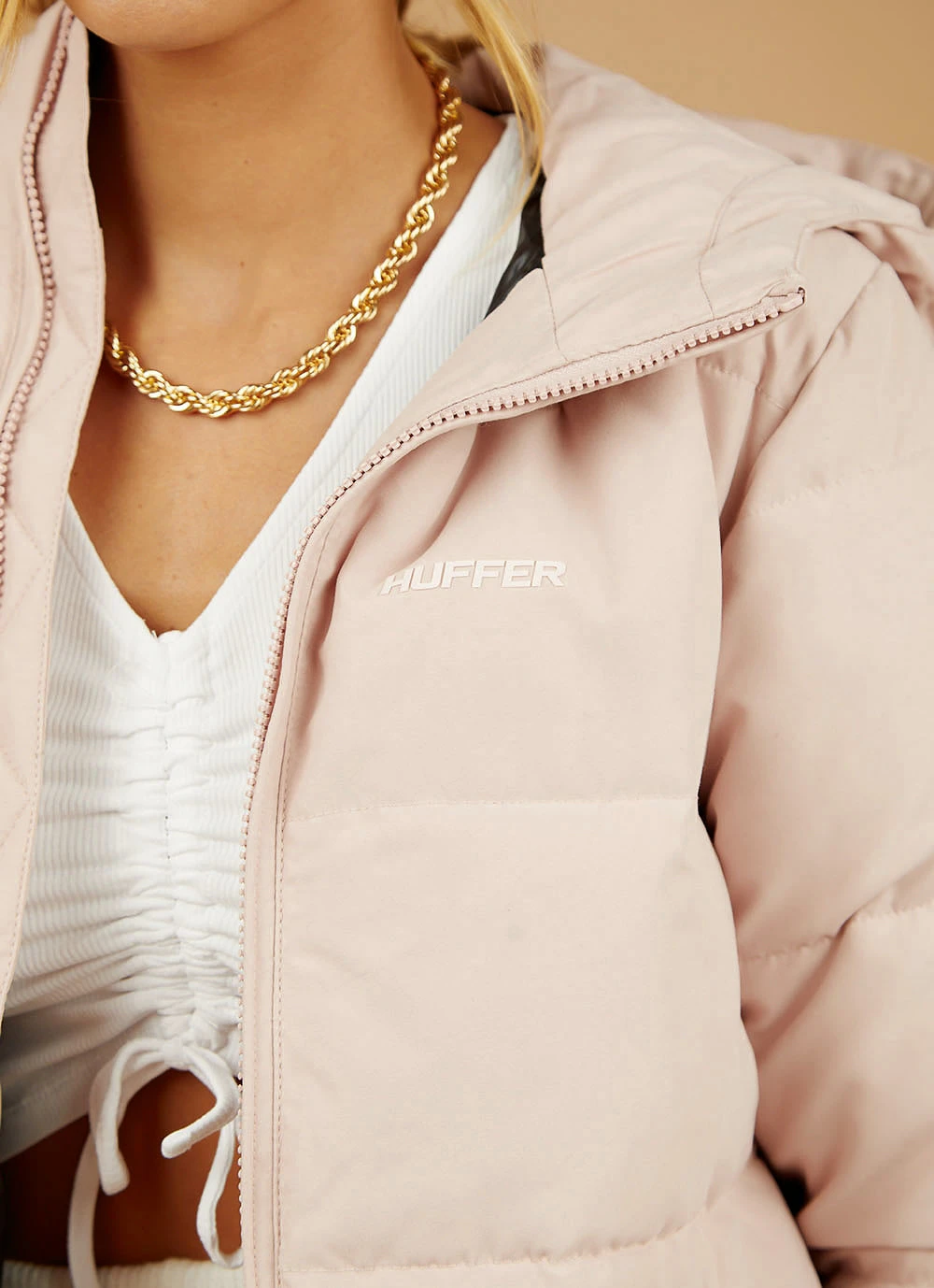 Womens Huffer Puffer - Dusty Pink 2 Womens Huffer Puffer - Dusty Pink