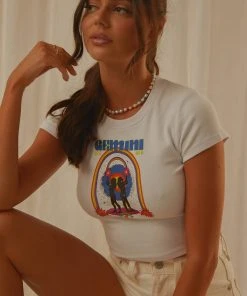 Wrangler New & Most Loved Gemini Baby Tee - White 9 Wrangler New & Most Loved Gemini Baby Tee - White