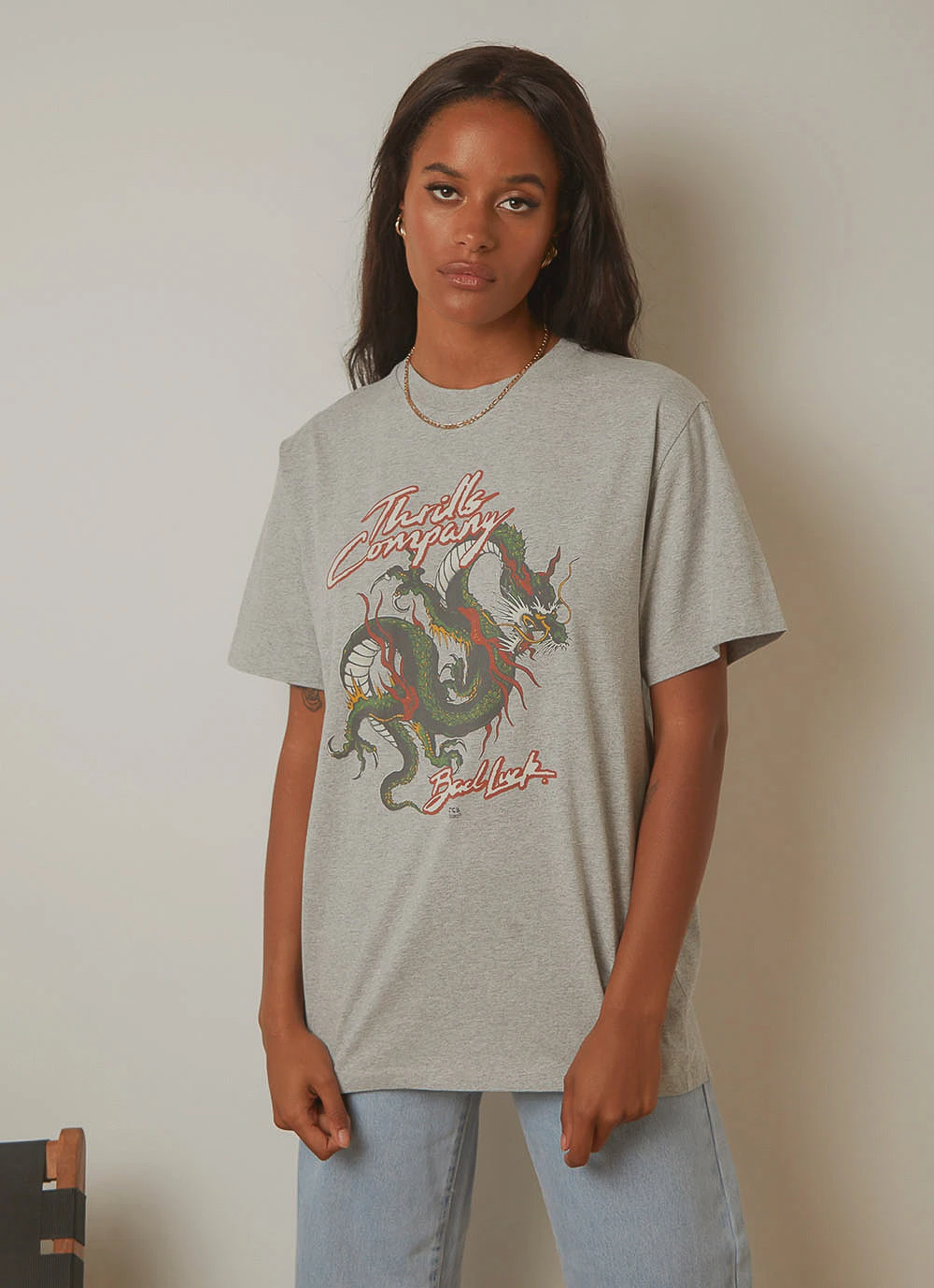 Thrills Bad Luck Merch Tee - Vintage Marle 3 Thrills Bad Luck Merch Tee - Vintage Marle