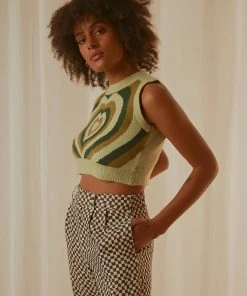 Peppermayo Main Thing Knit Top - Green Print New & Most Loved 8 Peppermayo Main Thing Knit Top - Green Print New & Most Loved