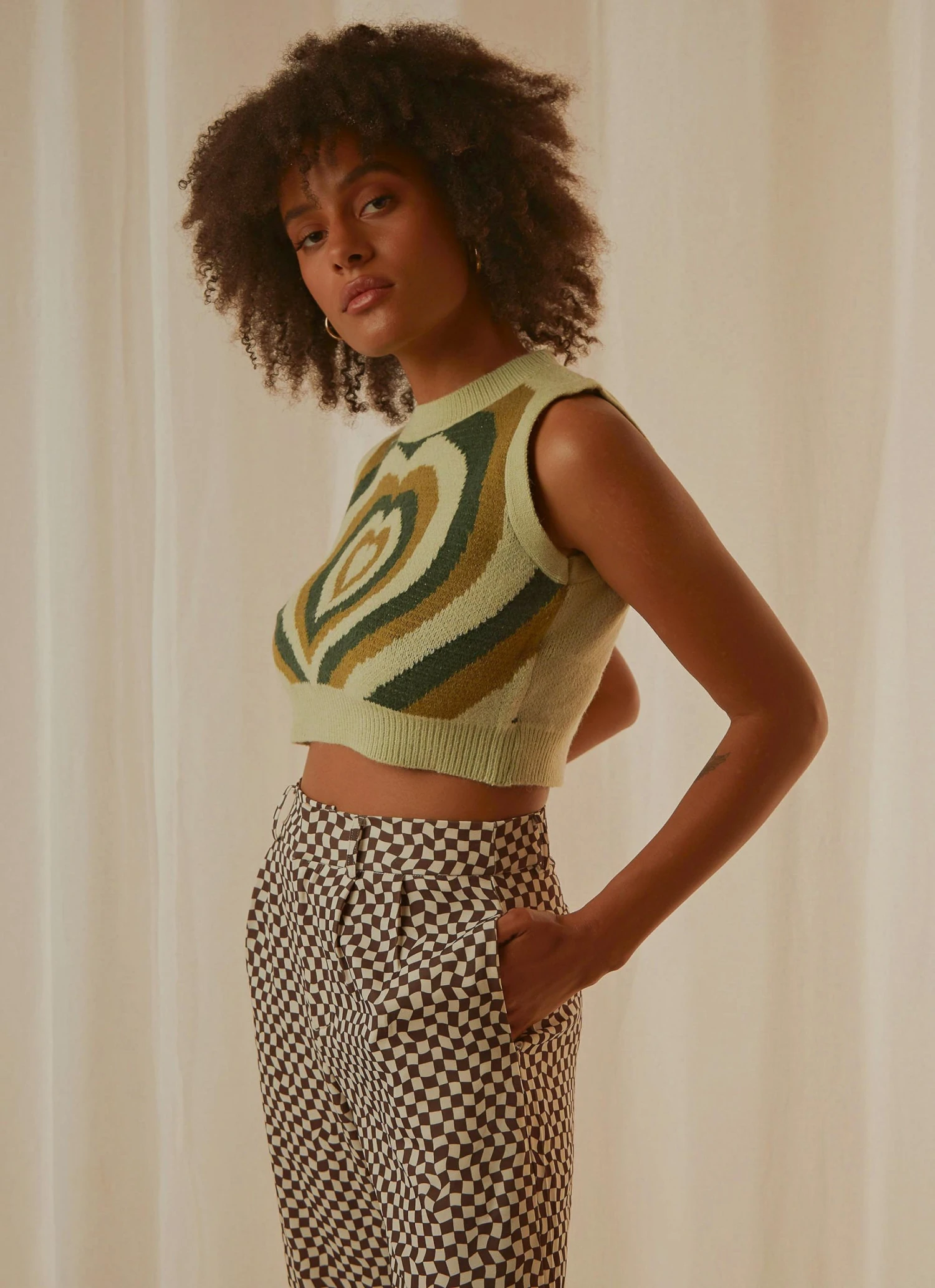 Peppermayo Main Thing Knit Top - Green Print New & Most Loved 4 Peppermayo Main Thing Knit Top - Green Print New & Most Loved