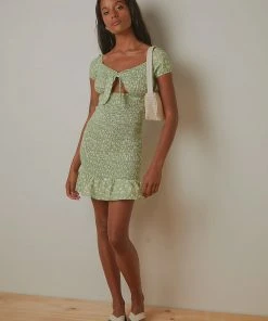 Peppermayo Balmy Nights Mini Dress - Green