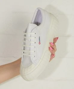 Superga New & Most Loved 2631 Stripe Platform - White Avorio