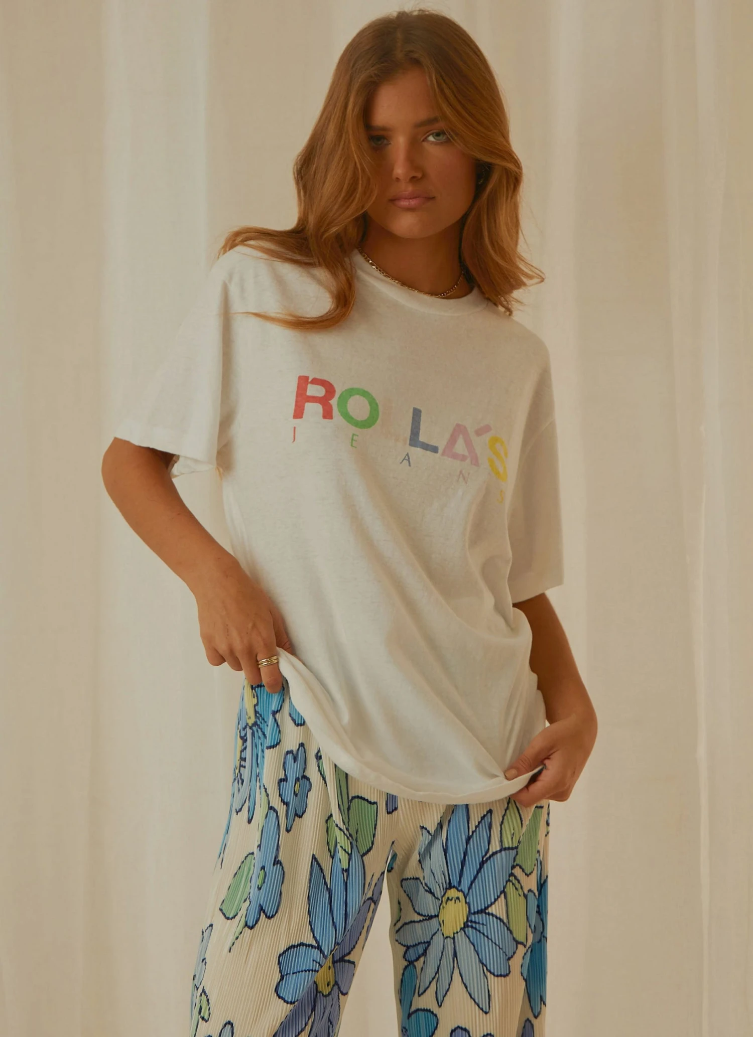 Rolla's Candy Logo Tomboy Tee - White New & Most Loved 4 Rolla's Candy Logo Tomboy Tee - White New & Most Loved