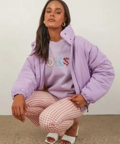 Cools Club Puff Club Jacket - Lavender New & Most Loved
