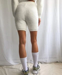 Peppermayo New & Most Loved Trends Knit Shorts - Cream