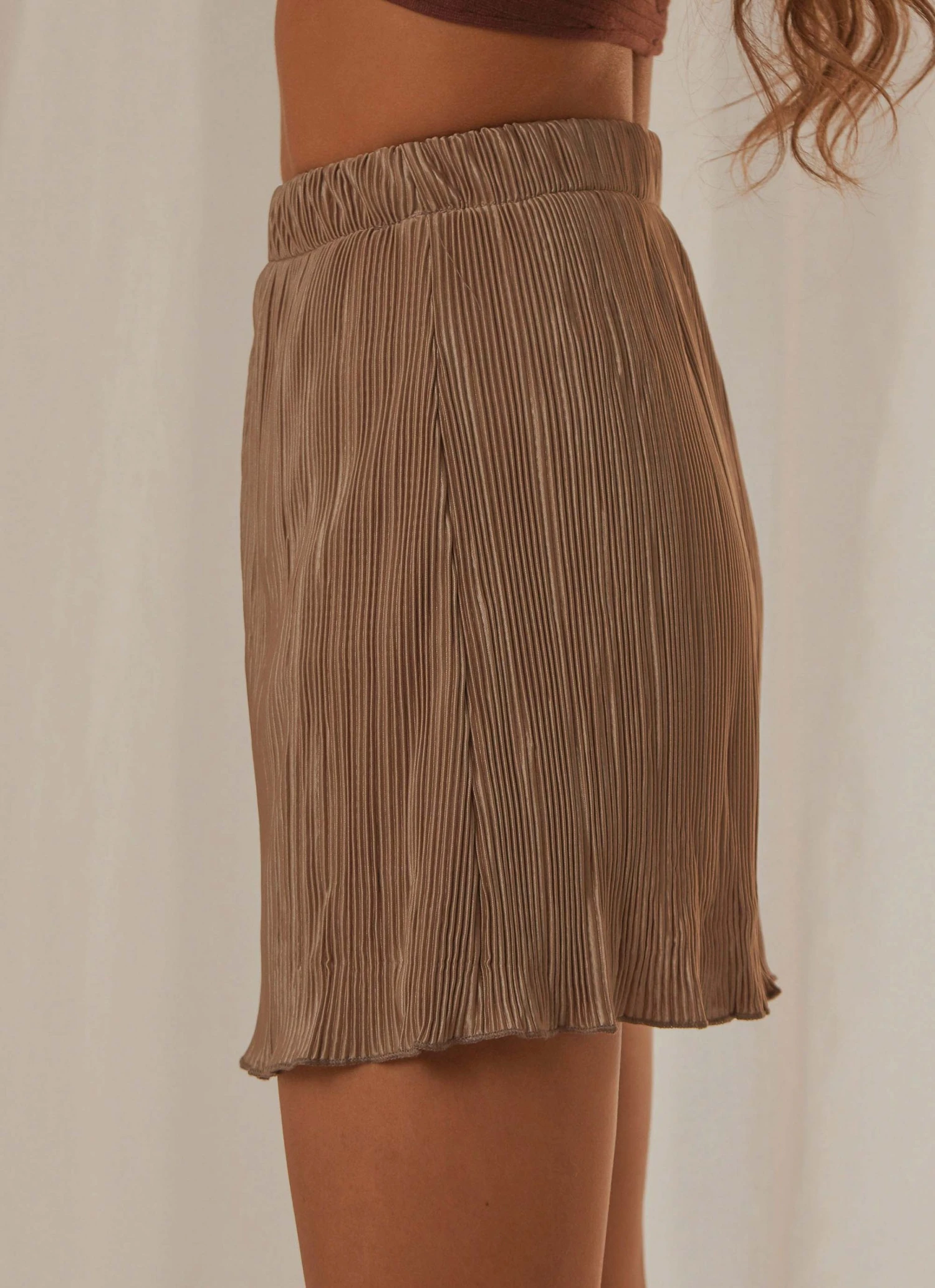 Peppermayo Exclusive Waves Of Light Mini Skirt - Taupe 5 Peppermayo Exclusive Waves Of Light Mini Skirt - Taupe