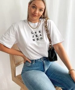 Lee New Tops Baggy Tee - Aspen White 7 Lee New Tops Baggy Tee - Aspen White