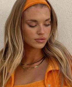 Vacancy Supply Golden Hour Headband - Tangerine 6 Vacancy Supply Golden Hour Headband - Tangerine