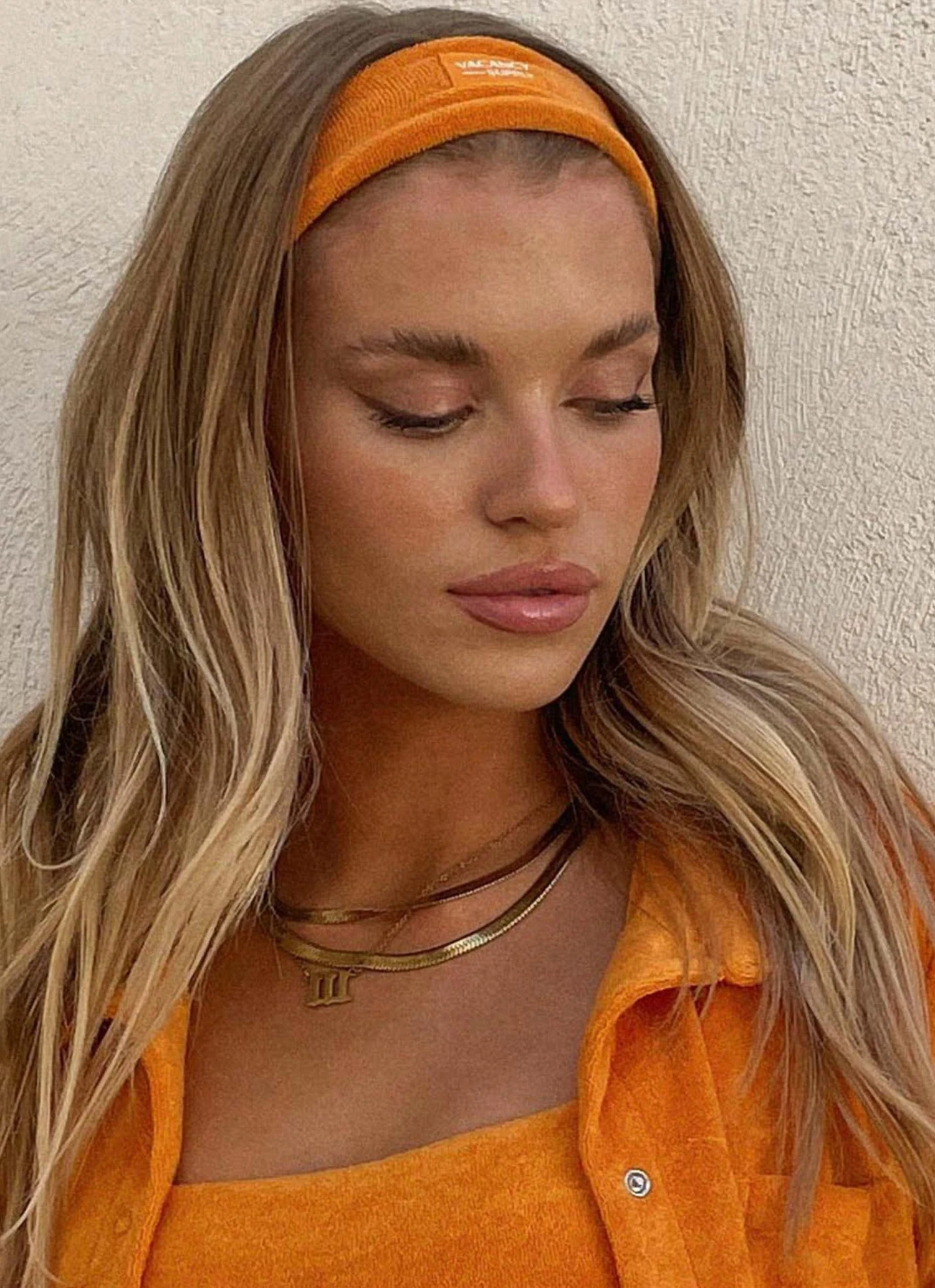 Vacancy Supply Golden Hour Headband - Tangerine 3 Vacancy Supply Golden Hour Headband - Tangerine