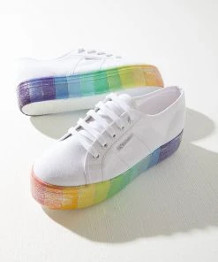 Superga 2790 COTW Mulit Color Glitter - White/ Multi Colour
