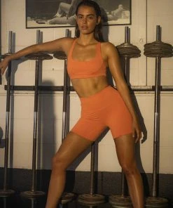 LaHana Swim Basil Crop - Dusty Orange New & Most Loved