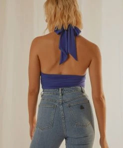 Peppermayo Exclusive Essie Multi Halter Top - Cobalt 11 Peppermayo Exclusive Essie Multi Halter Top - Cobalt