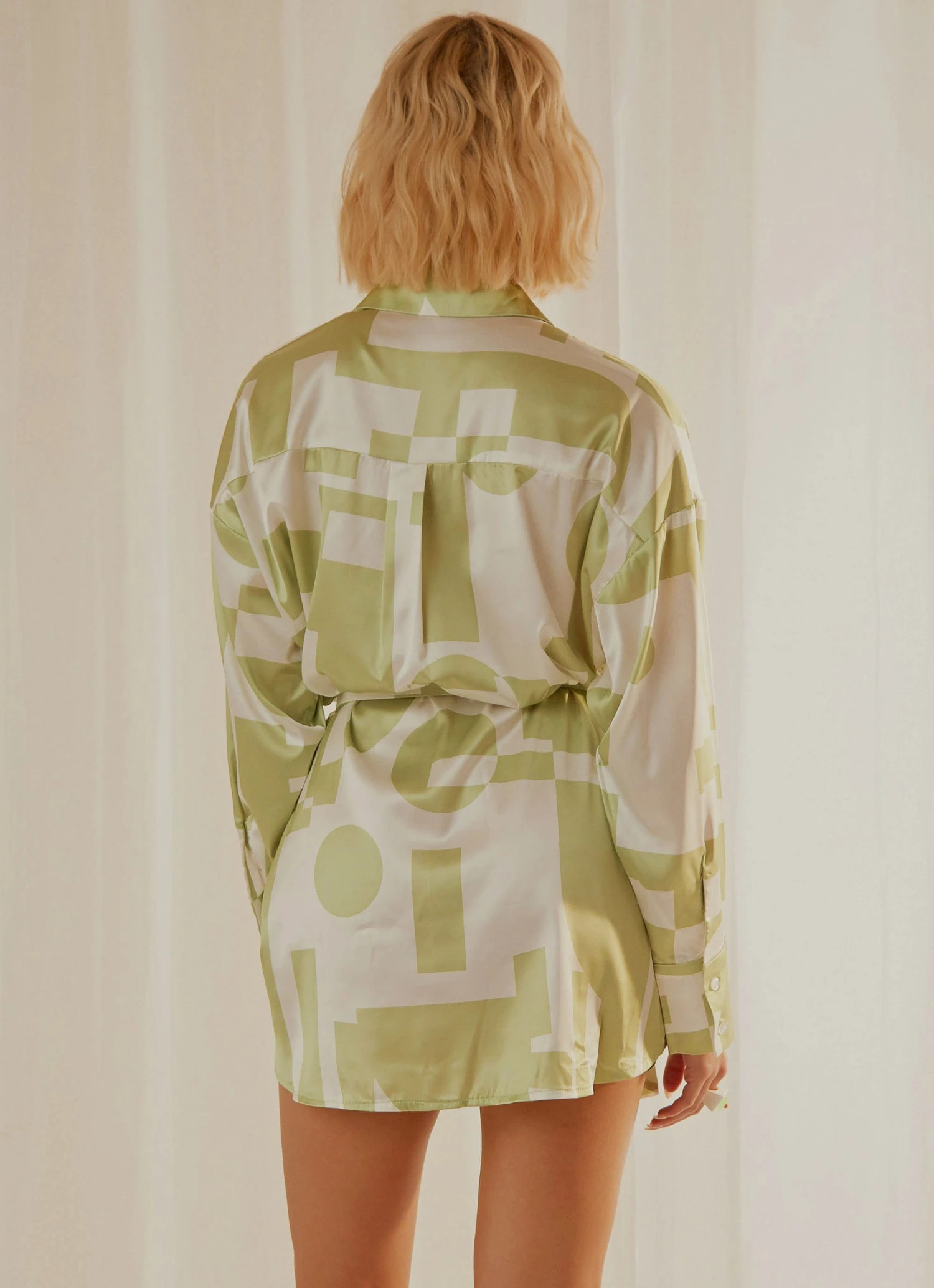 Peppermayo Exclusive Faye Mini Shirt Dress - Sage Retro 5 Peppermayo Exclusive Faye Mini Shirt Dress - Sage Retro