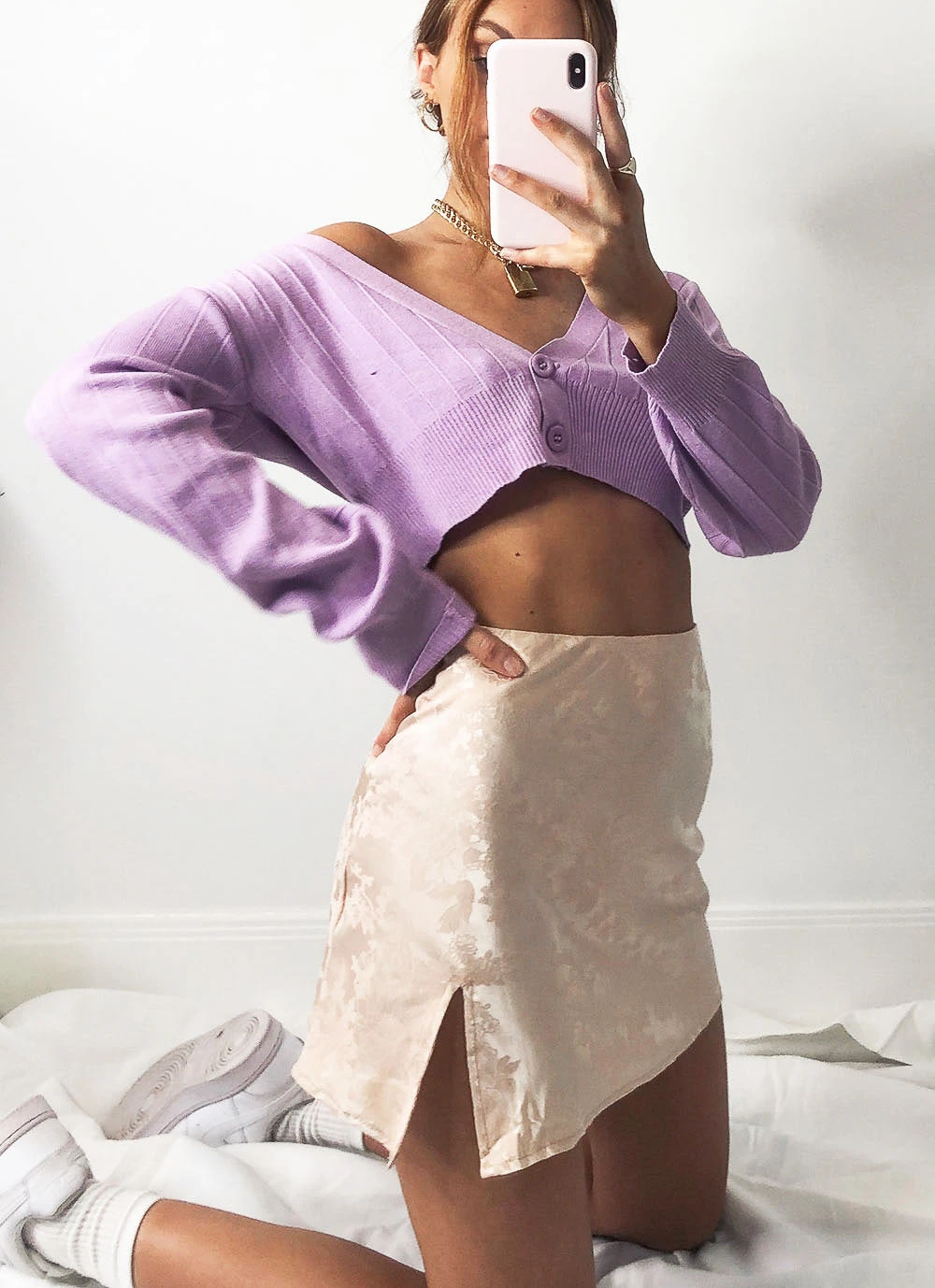 Peppermayo Adama Mini Skirt - Champagne 2 Peppermayo Adama Mini Skirt - Champagne