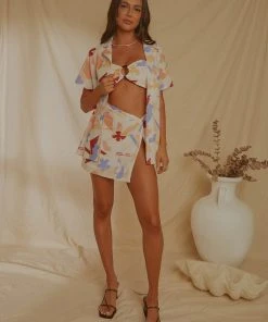 Peppermayo Exclusive Sunset Aperitivo Shirt - Abstract Resort New & Most Loved