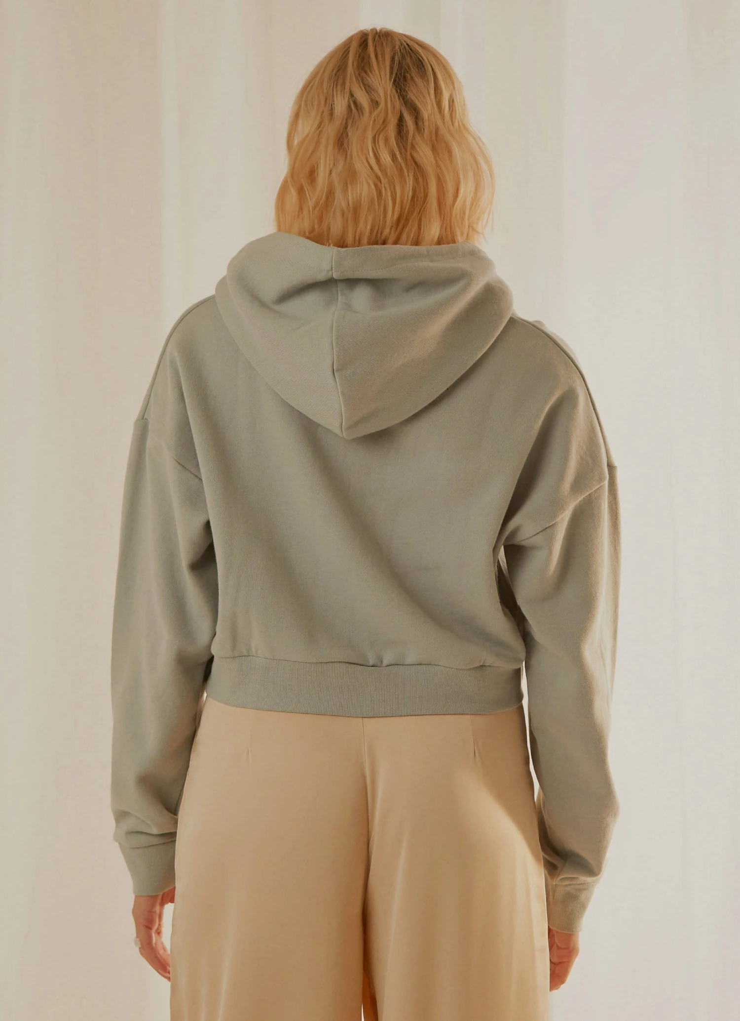 Lee Baggy Crop Hoodie - Shark Blue 5 Lee Baggy Crop Hoodie - Shark Blue