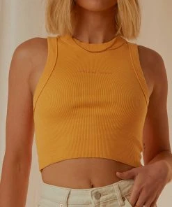 Abrand New & Most Loved A Heather Singlet - Tangerine