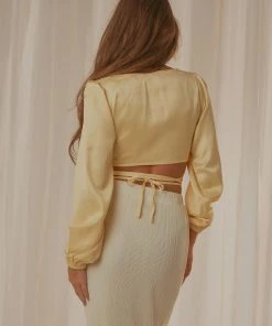 Peppermayo Exclusive New & Most Loved Goldie Crop Top - Lemon 9 Peppermayo Exclusive New & Most Loved Goldie Crop Top - Lemon