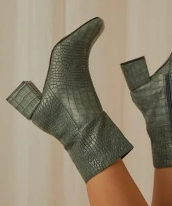 4th & Reckless New & Most Loved Cooper Ankle Boot - Teal Croc