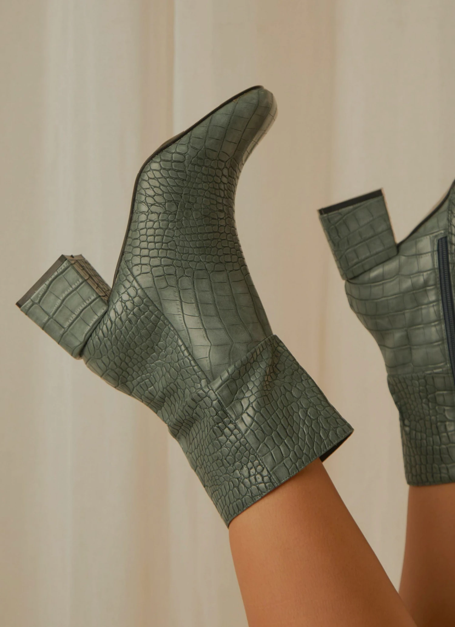 4th & Reckless New & Most Loved Cooper Ankle Boot - Teal Croc 1 4th & Reckless New & Most Loved Cooper Ankle Boot - Teal Croc
